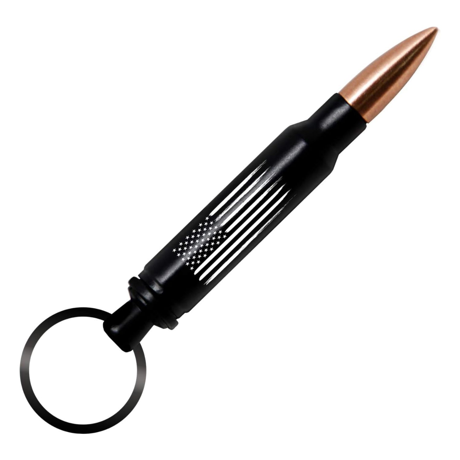 American flag 556 keychain bottle opener with bullet design, patriotic military gift for veterans, compact keychain accessory