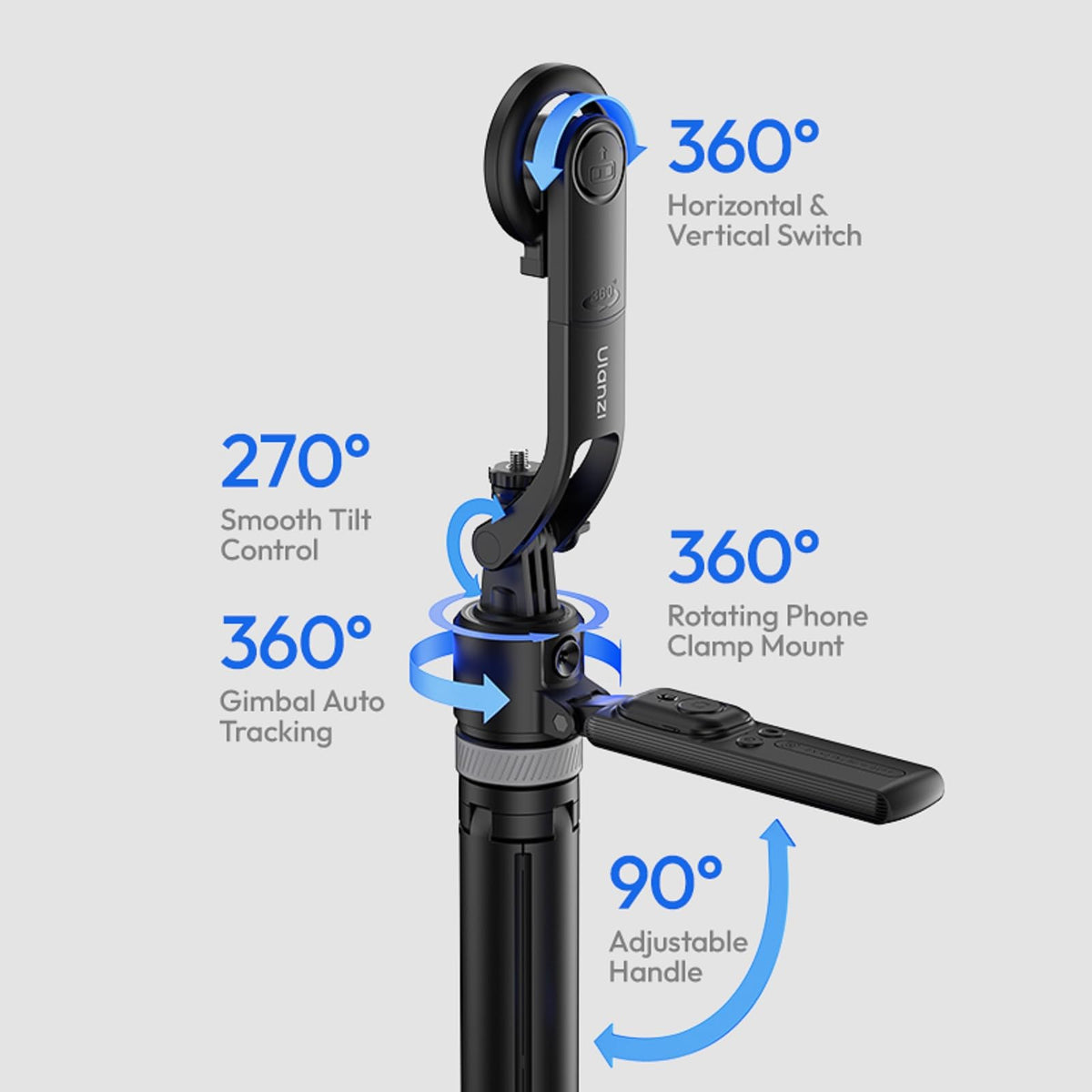 ULANZI TT23M 64 Auto Tracking Tripod w Magnetic for iPhone - ULANZI Official Imagery - 8