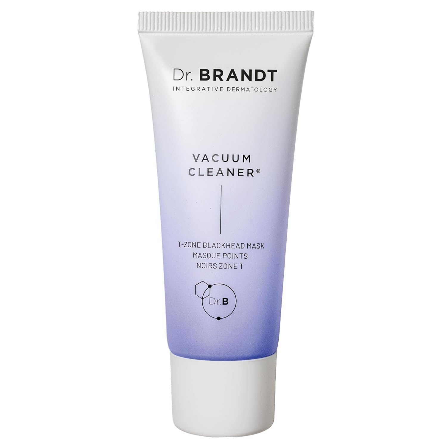 Dr. Brandt Pores No More Vacuum Cleaner pore-purifying mask in a sleek jar, designed to reduce pores and clarify skin.