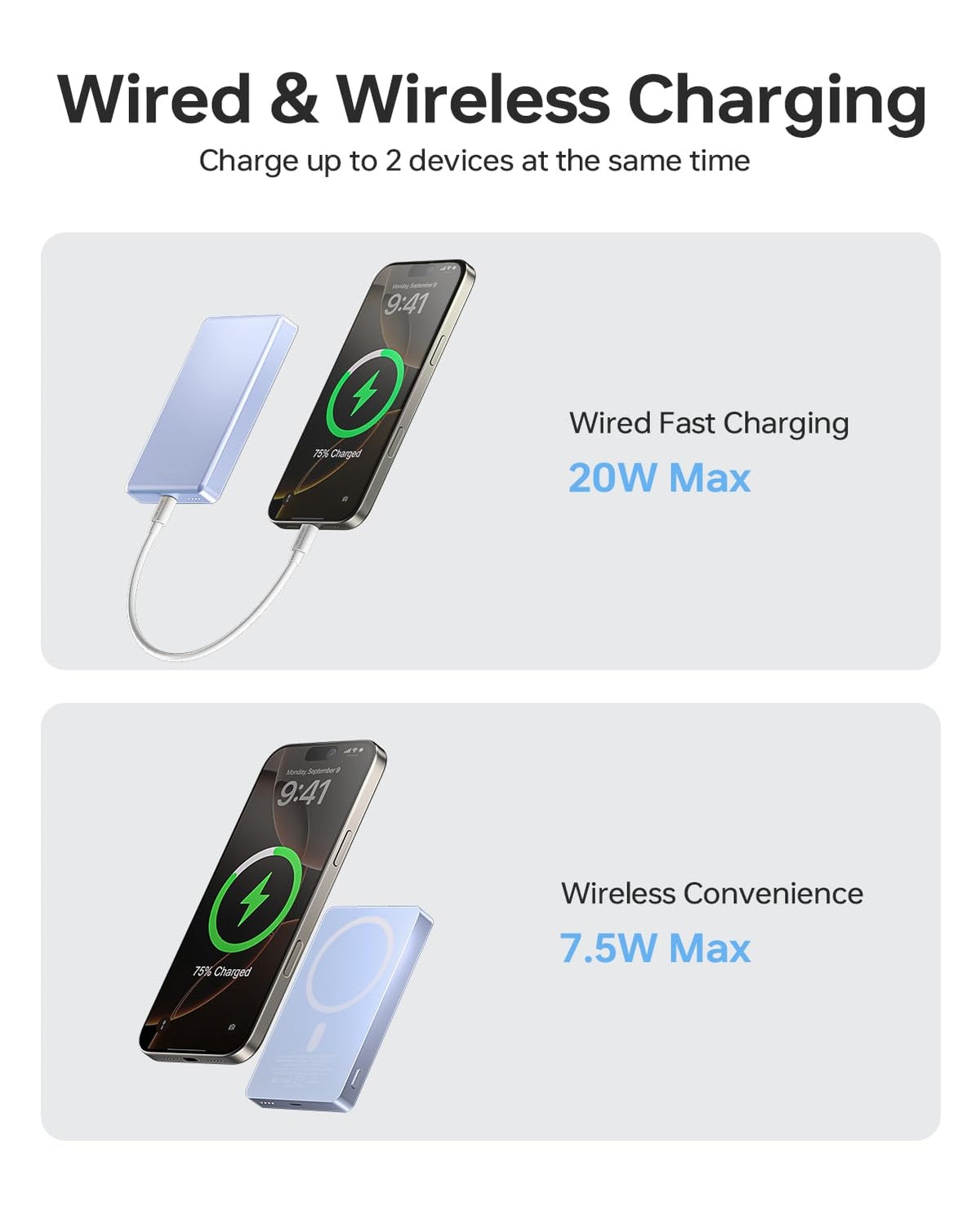ULiXWH 10 000mAh for MagSafe Power Bank Ultra Slim Metal - ULiXWH Official Imagery - 5