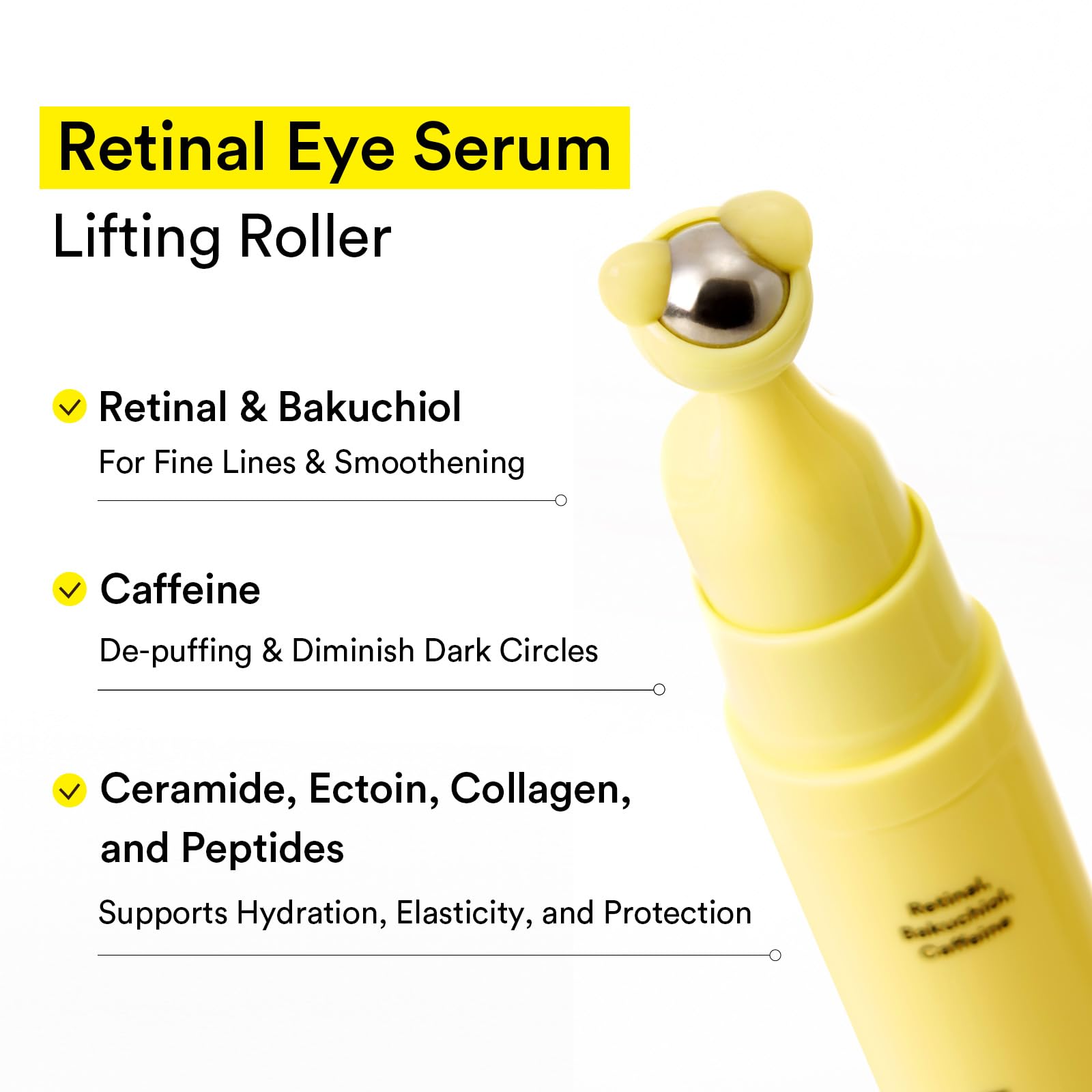Abib Retinal Eye Serum Lifting Roller 0.5 Fl Oz, - Anti Aging Eye Applicator - Abib Official Product View 4