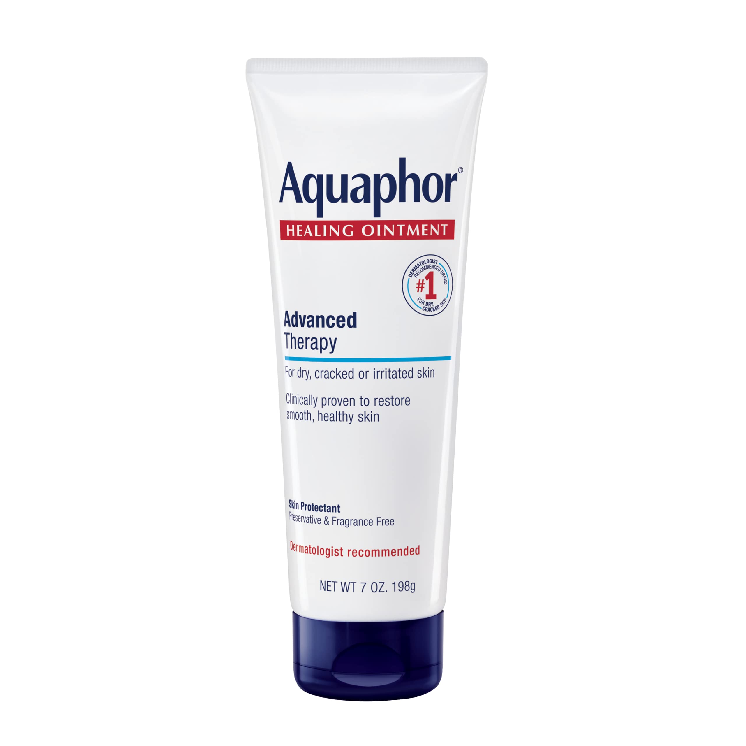 Aquaphor Advanced Therapy Healing Ointment, Skin Protectant, 7 OZ - Aquaphor Official Product View 2