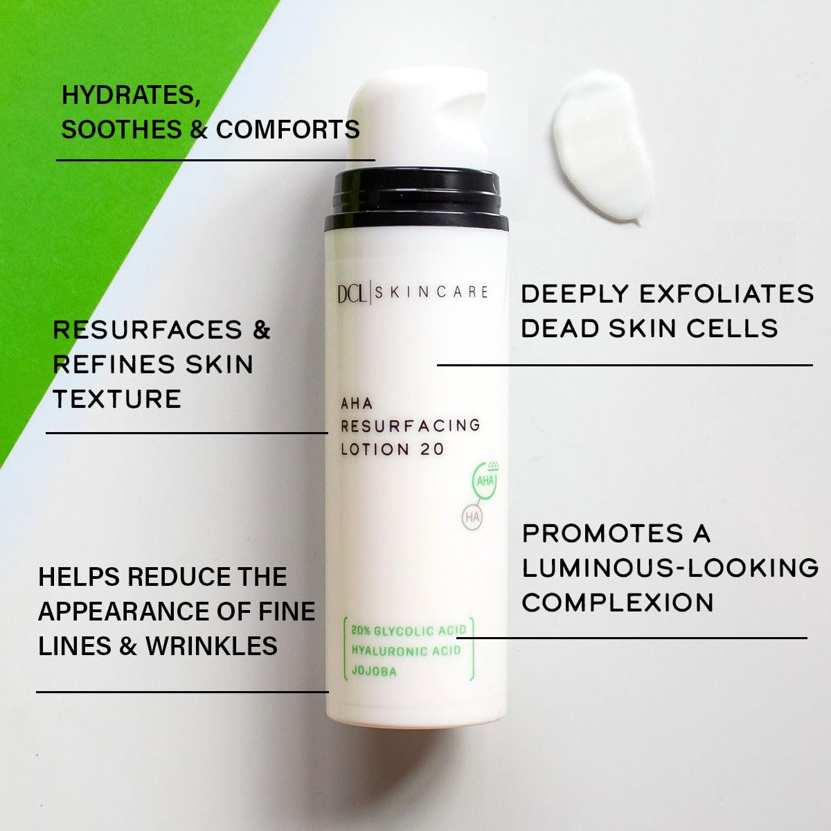DCL Skincare AHA Resurfacing Lotion 20 with 20 Glycolic Acid - DCL Official Imagery - 4