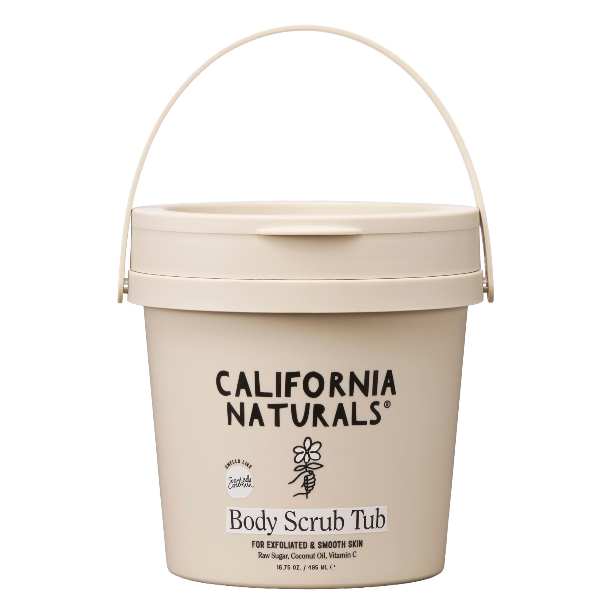California Naturals Exfoliating Body Scrub with Coconut Oil, Sugar and Vitamin - California Naturals Official Product View 2