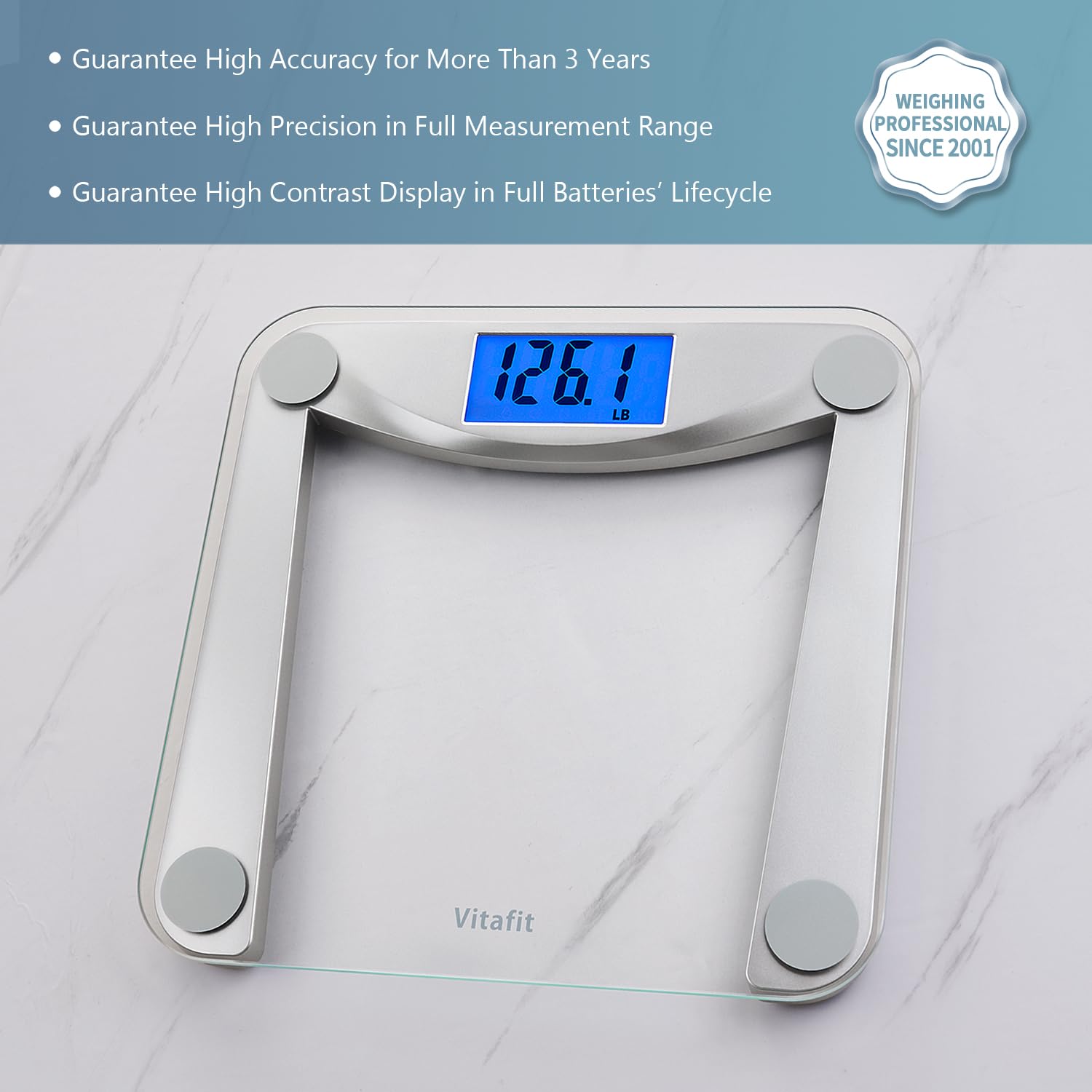 Vitafit Bathroom Scale – High Accuracy Digital Scale