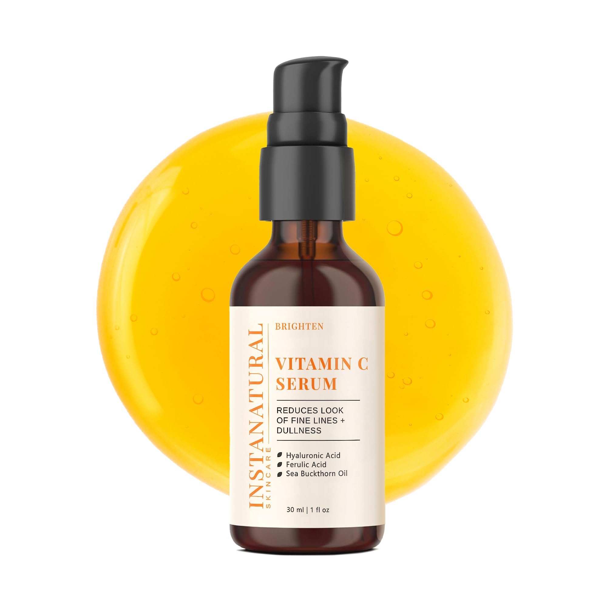 InstaNatural Vitamin C Face Serum, Brightens, Hydrates and Reduces Signs of - InstaNatural Official Product View 2