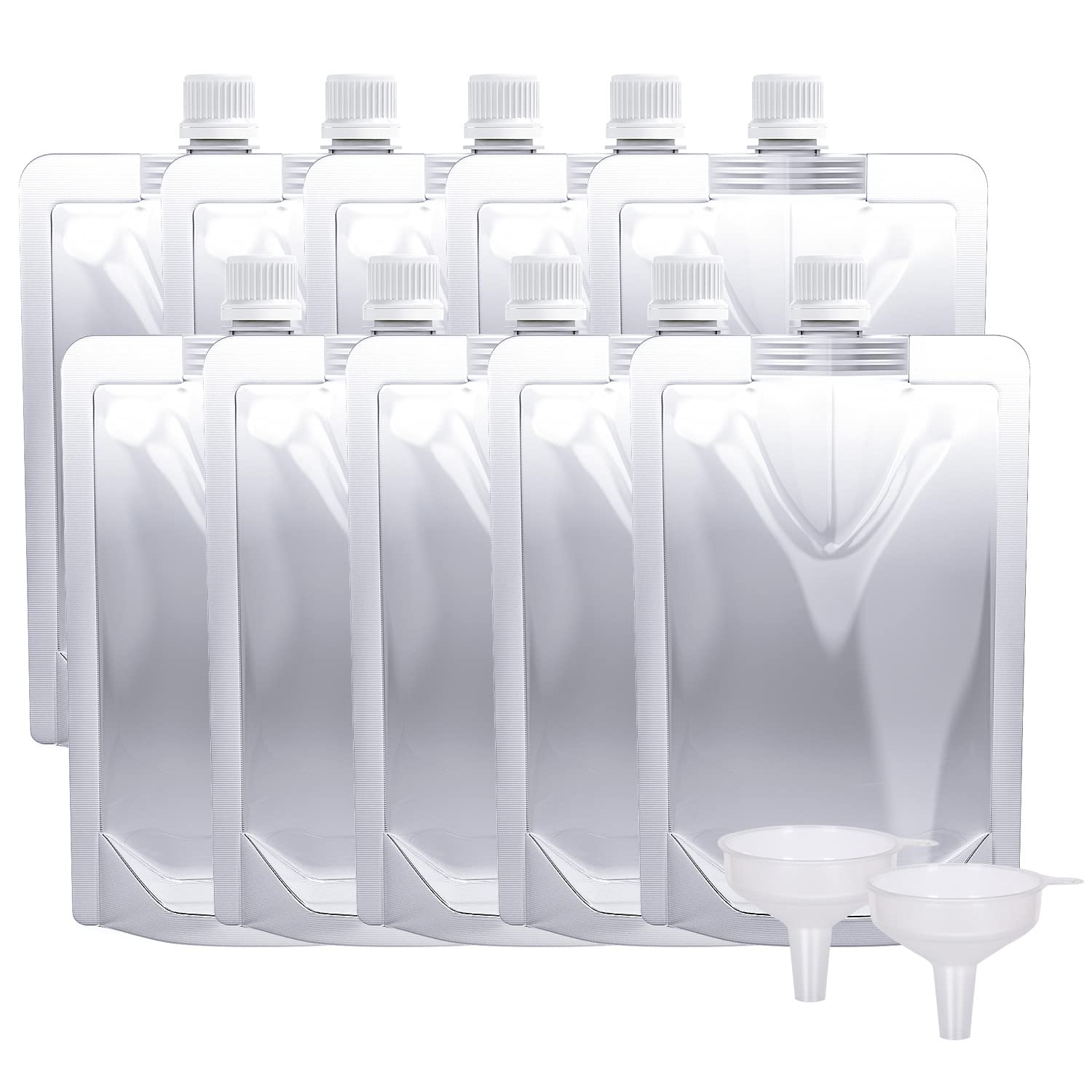 Keon Plastic Pouches - Leak-Proof, Reusable, Flexible Juice - Product Imagery