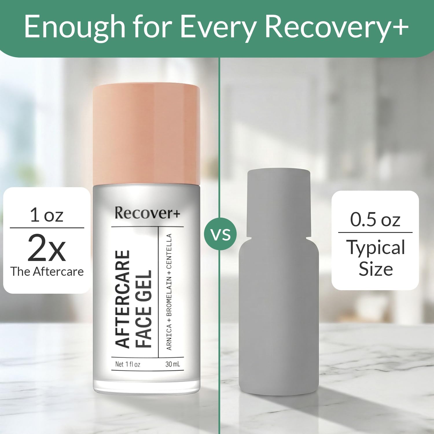 Escentile Arnica Face Gel, a skin moisturizer for aftercare recovery, with a clear tube and gel texture visible.