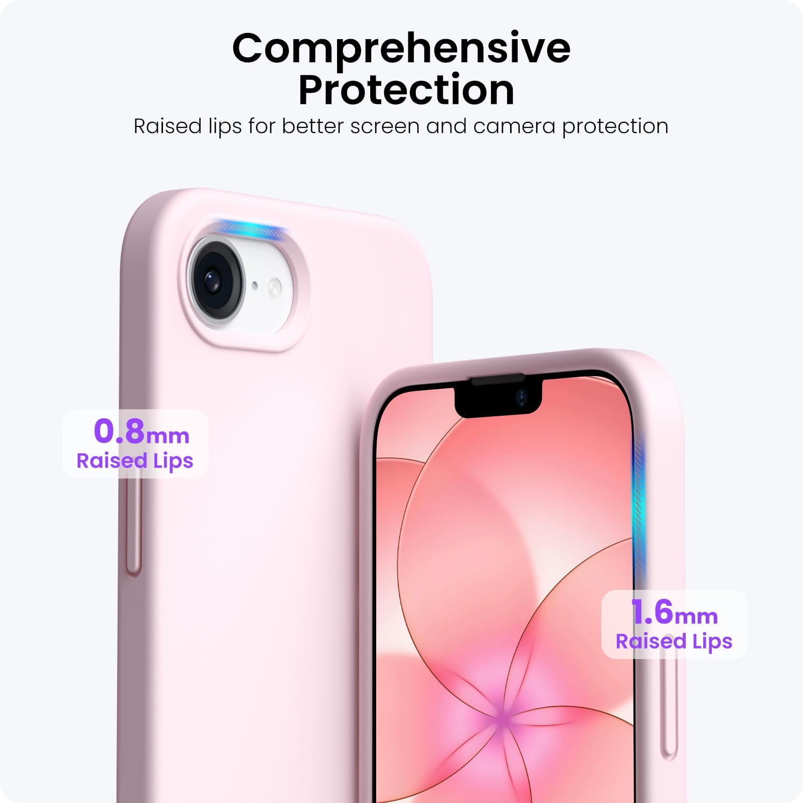ORNARTO for iPhone 17e Case and for iPhone 16e Case 6.1'', Cha... - ORNARTO Official Product View 5