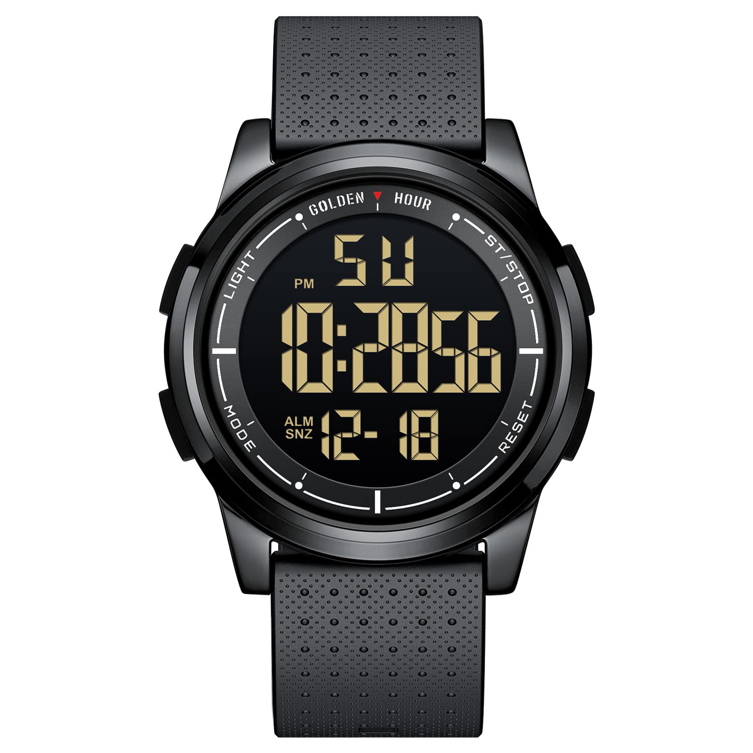 GOLDEN HOUR Ultra-Thin Minimalist Sports Waterproof Digital Men's Watc - View 1