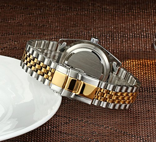 USWATCH Fashion Luxury Stainless Steel Calendar Diamond Luminous - Product Imagery