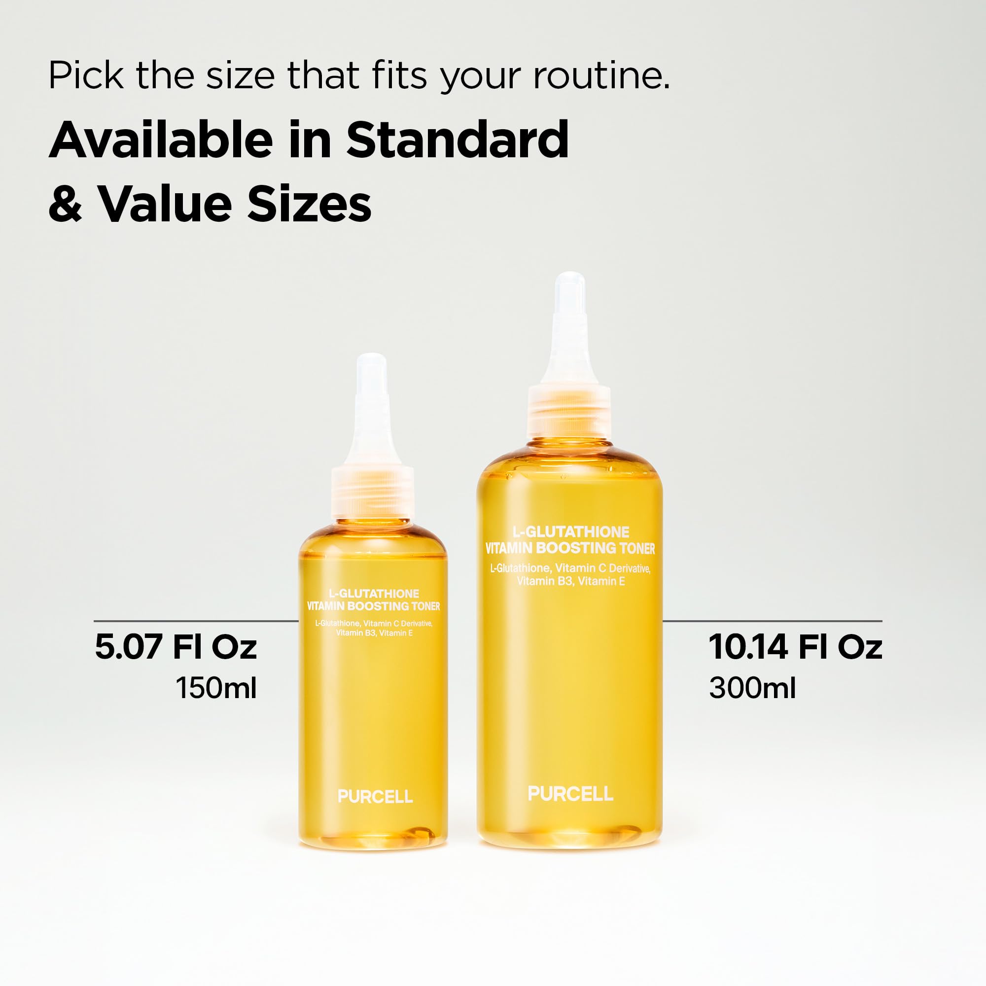 PURCELL L-Glutathione Vitamin Boosting Toner, 5.07 fl oz / 150 ml - PURCELL
