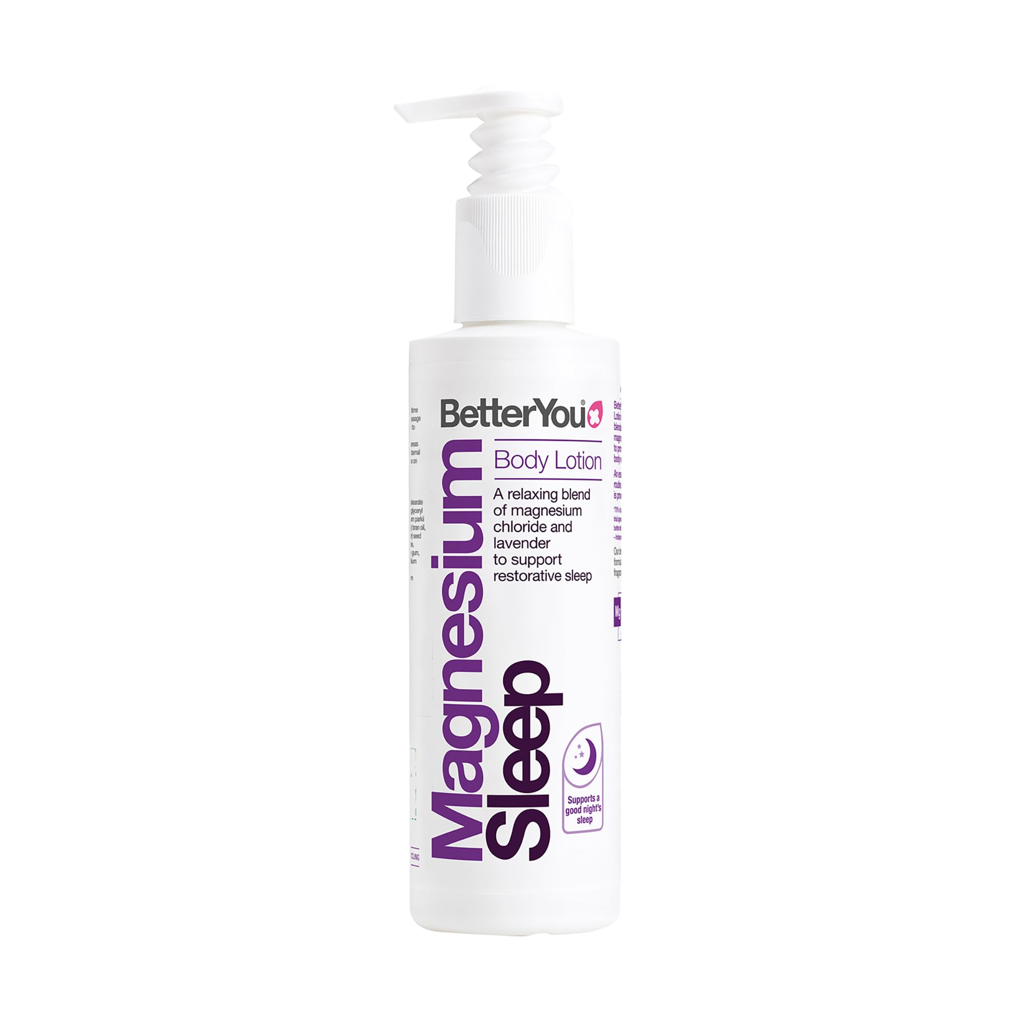 BetterYou Magnesium Sleep Body Lotion with lavender and chamomile, relaxing moisturizer for sore muscles, 6.08 oz