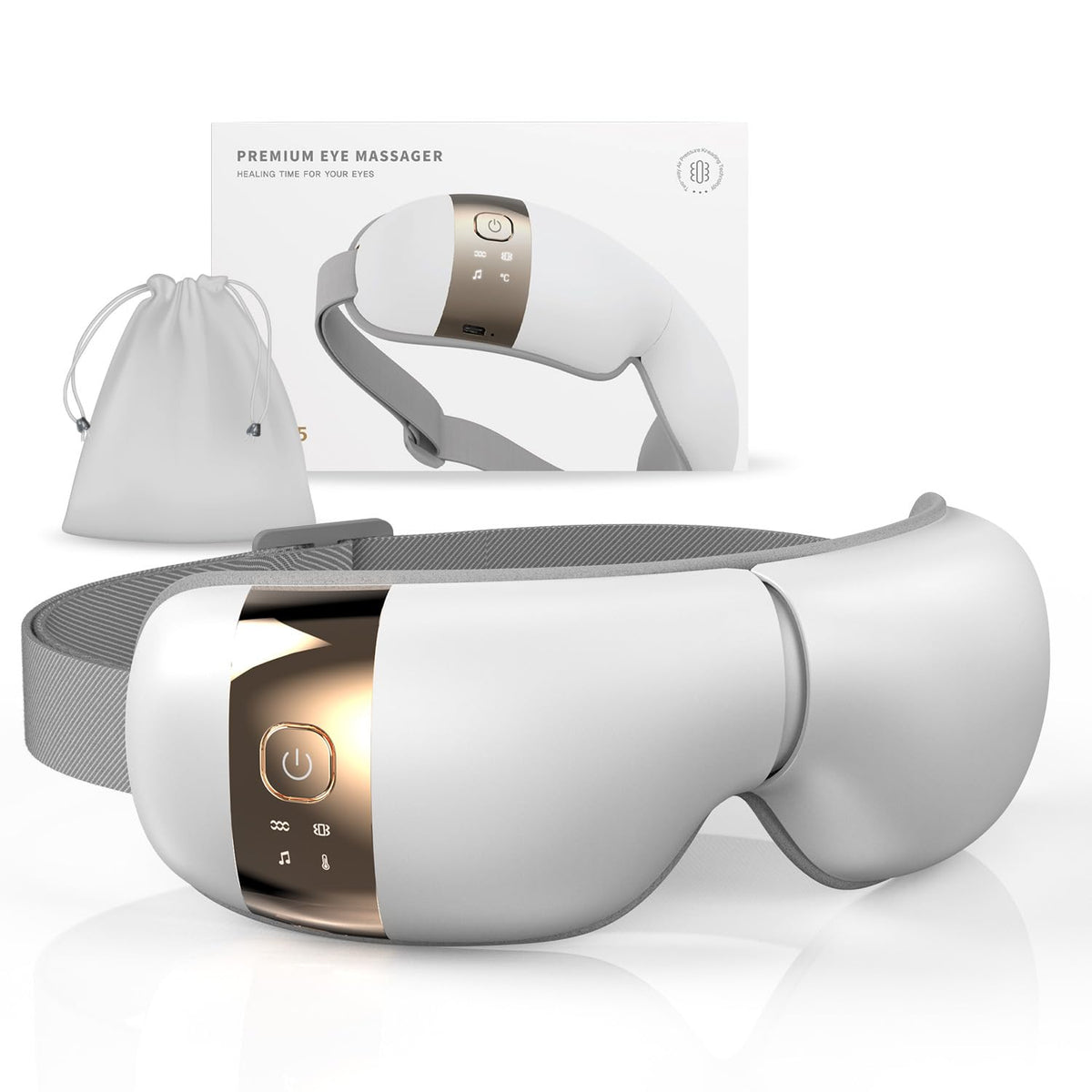HubiCare Eye Massager with Heat Vibration and Music Helps - HuBDIC Official Imagery - 2