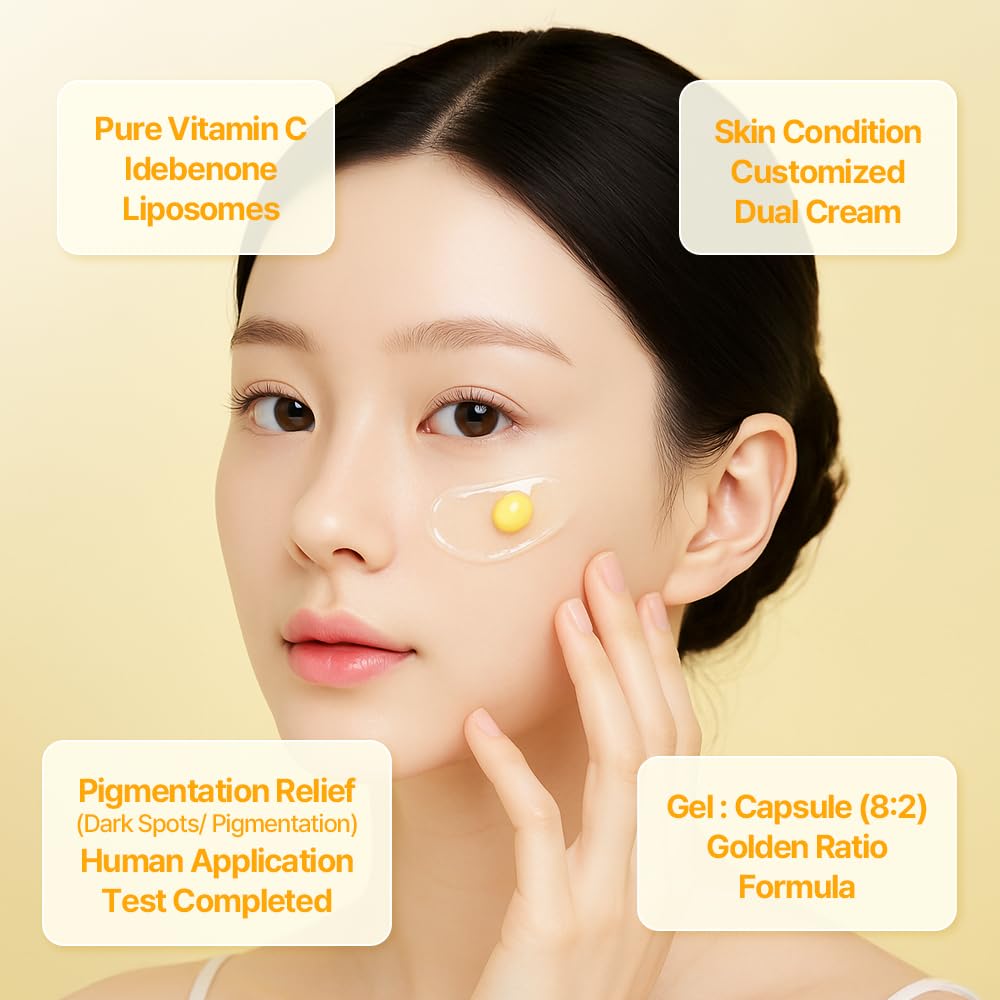 Korean Vitamin C Capsule Cream for Dull Dry Skin, 50ml - COSCELL