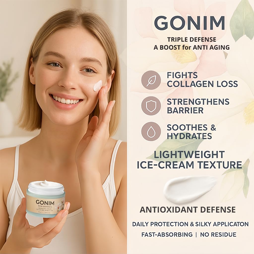 GONIM Face Moisturizer Korean Skin Care, Anti Aging Support with - GONIM