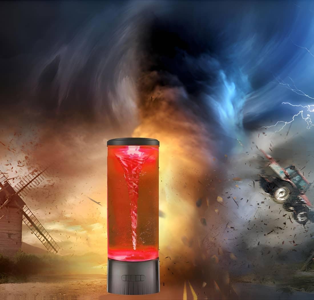 COLORLIFE Twister Water Vortex Lamp, Unique 7-Color Changing LED by COLORLIFE - Angle View 4