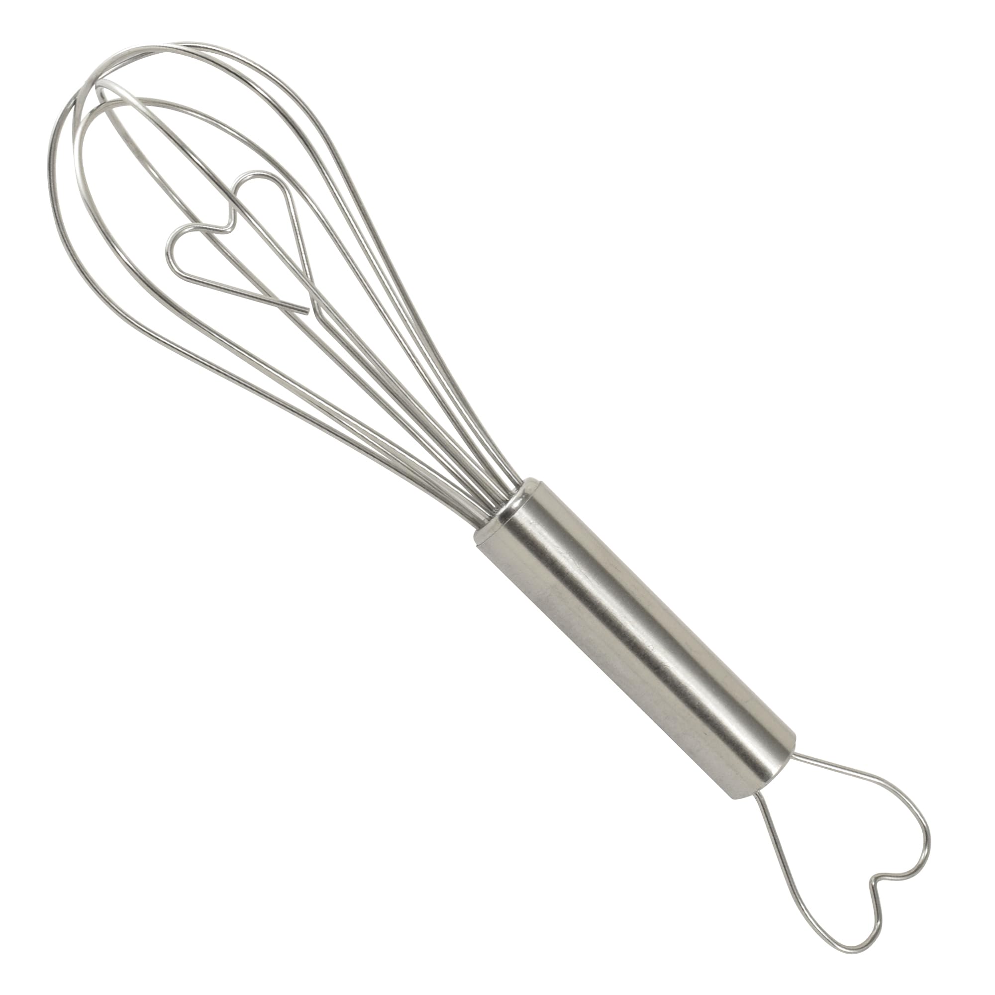 R&M Stainless Steel Whisk with Heart Design - 6.25" - View 1