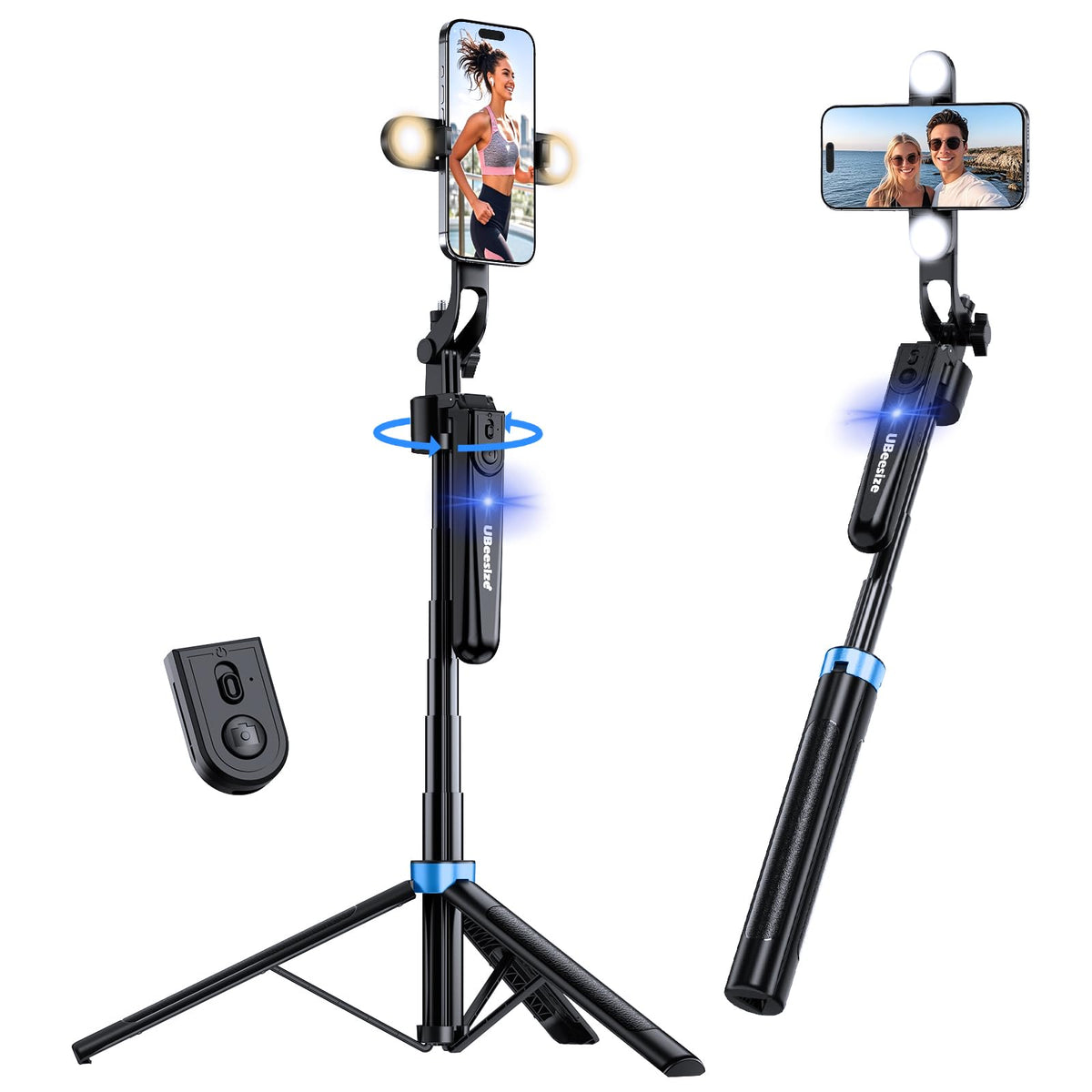 UBeesize 70 Auto Face Tracking Tripod 360 Rotation with - UBeesize Official Imagery - 2
