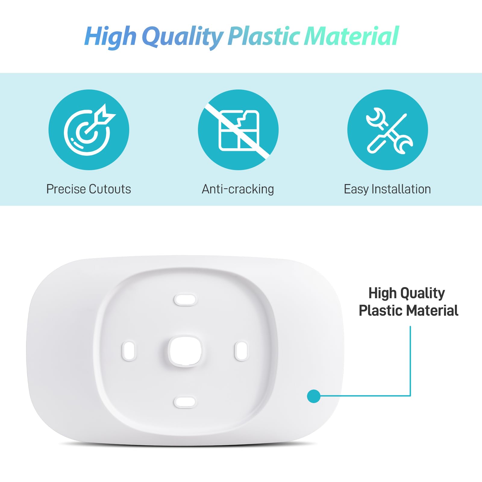 CERCGVEL Trim Plate Compatible with ecobee Smart Thermostat Essen - CERCGVEL Official Product View 7