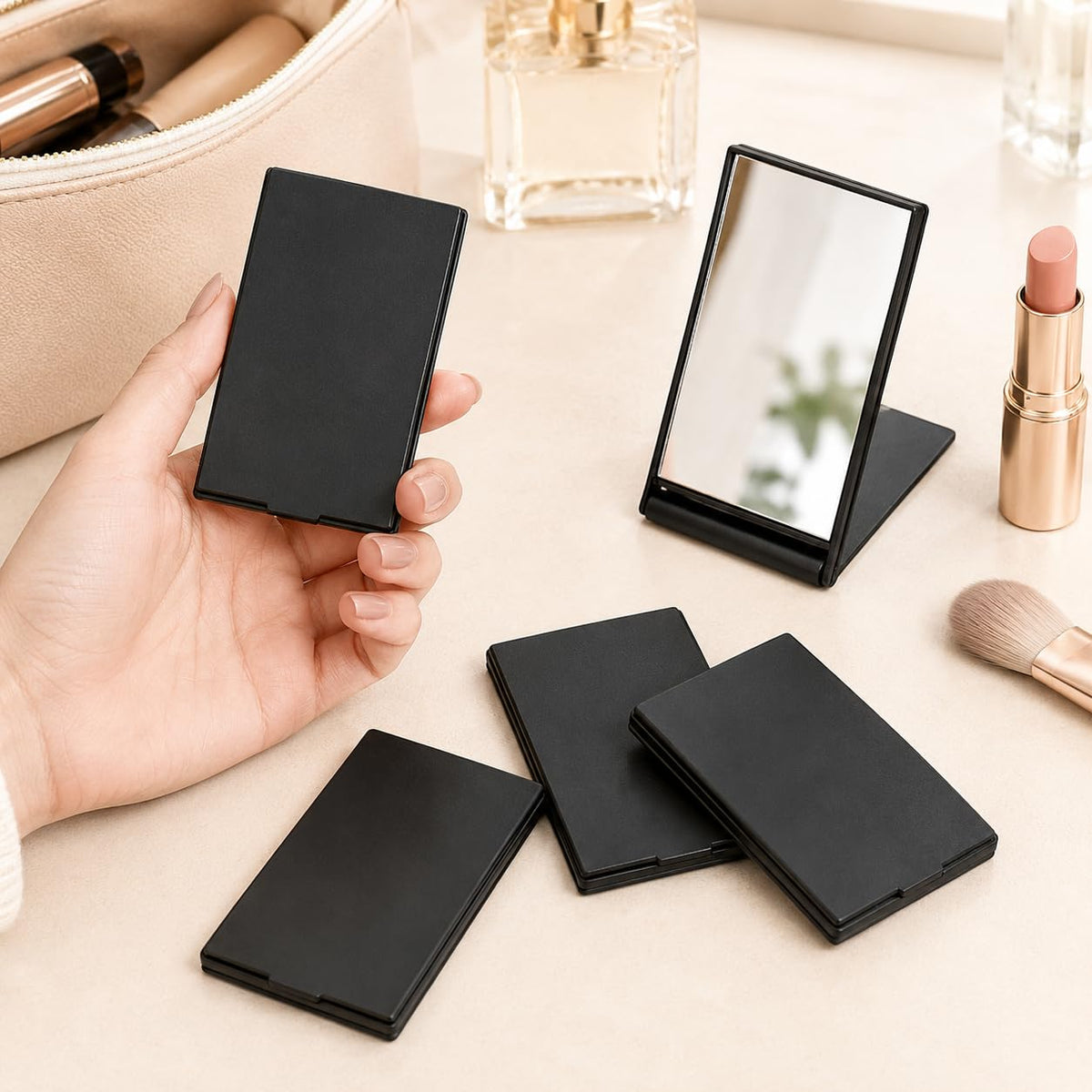 80 Pcs Mirror Compact Bulk Pocket Mini Mirrors for Men Women - VZYUVY Official Imagery - 3