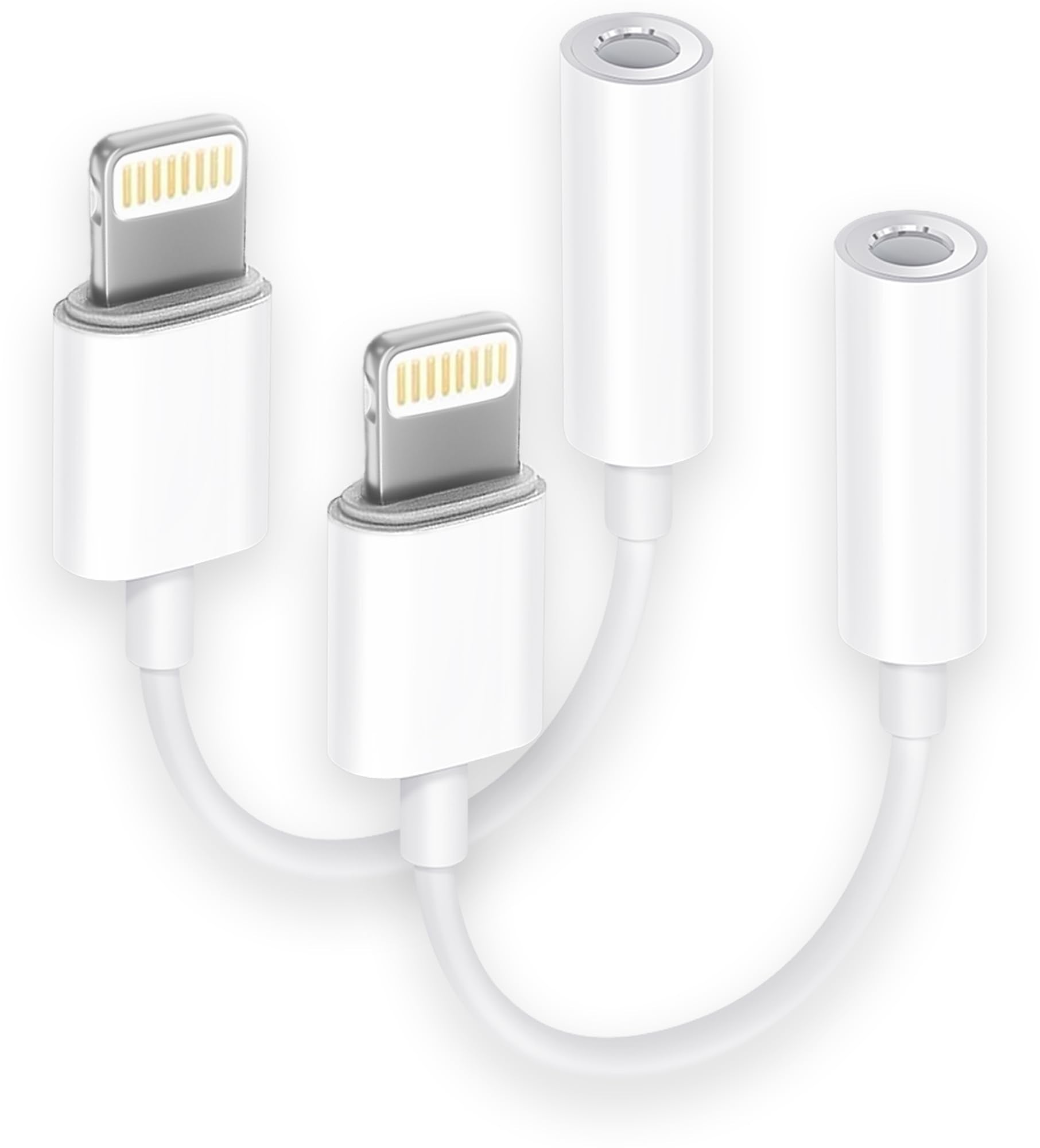 Seulliya   2 Pack Lightning to 3.5 mm Headphone Jack Adapter, iPh - Seulliya Official Product View 1
