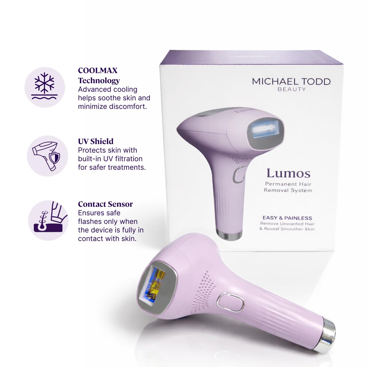 Michael Todd Beauty LUMOS Laser IPL Hair Removal Device for - MICHAEL TODD Official Imagery - 8