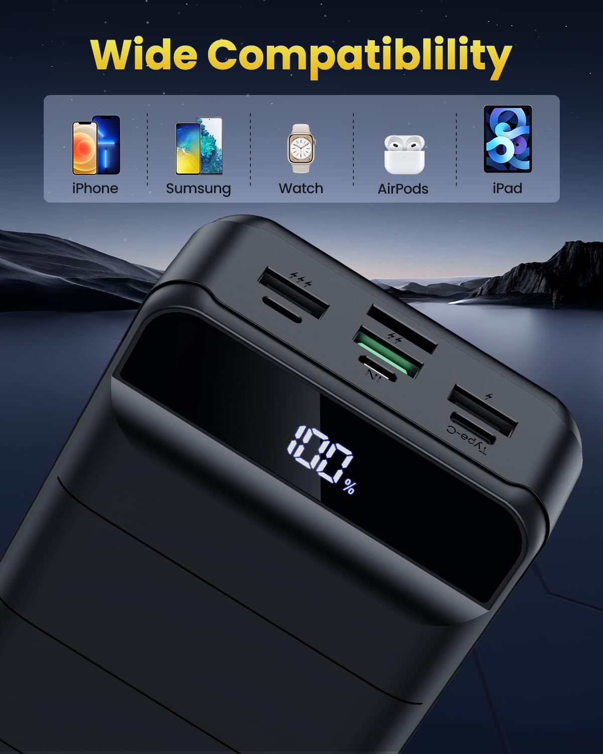 Portable Charger Power Bank 60000mAh Battery Bank Portable - RONEGN Official Imagery - 6