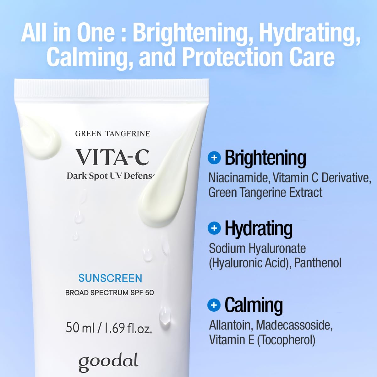 Goodal Green Tangerine Vita C Dark Spot UV Defense Sunscreen - GOODAL Official Imagery - 4