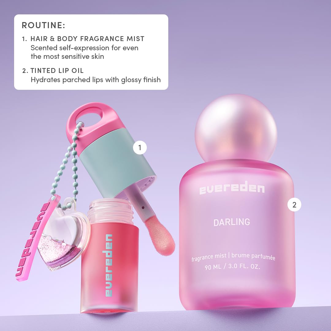 Evereden Darling Hair Body Fragrance Mist Tinted Lip Oil Set - Evereden Official Imagery - 4