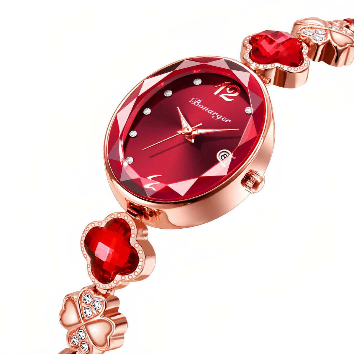 Gosasa Women s Vintage Oval Bracelet Watch Petal Link Quartz - Gosasa Official Imagery - 4