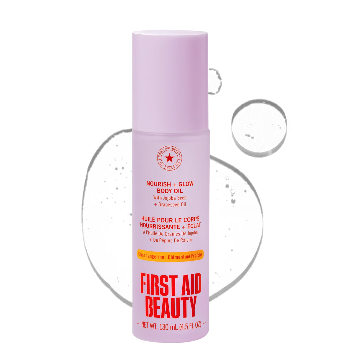 First Aid Beauty Nourish Glow Body Oil Crisp Tangerine Scent - Premium Selection Official Imagery - 2