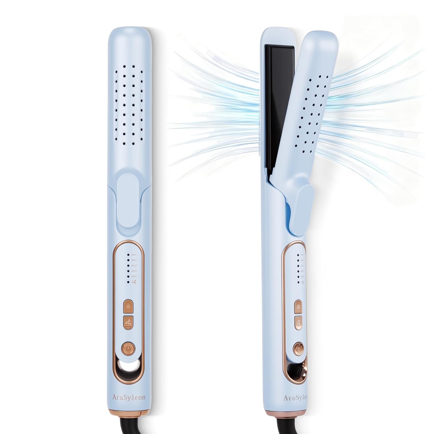 AraSyleon hair straightener and curling iron with airflow technology for women, suitable for short to long hair.