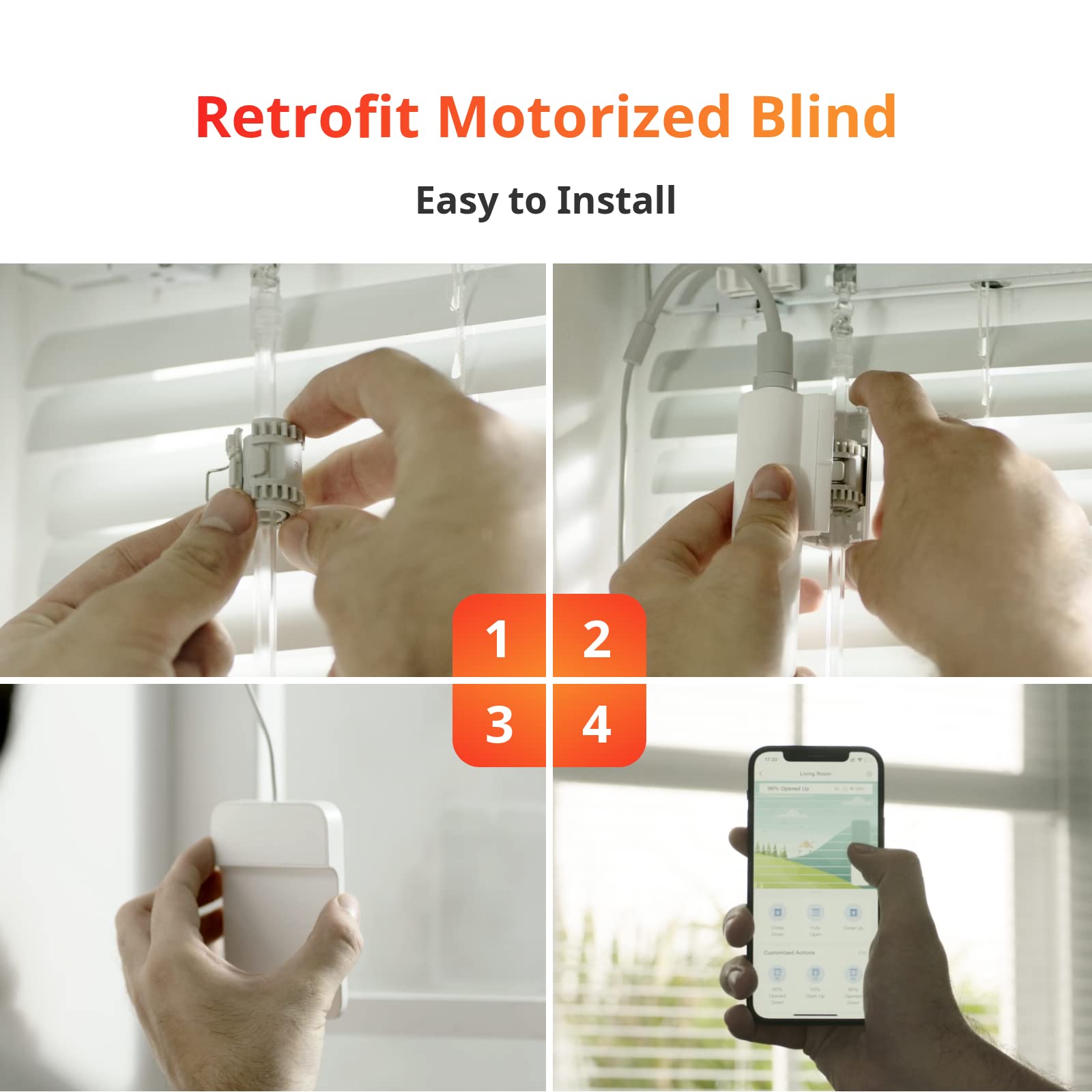 SwitchBot Blind Tilt Motorized Blinds - Smart Electric Blinds, Au - SwitchBot Official Product View 3