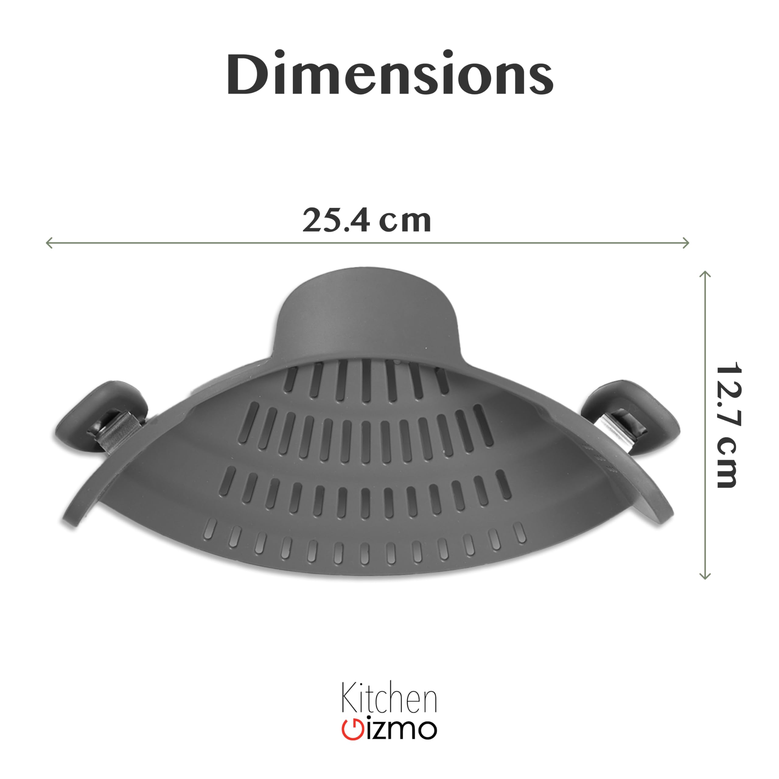 Kitchen Gizmo Snap N' Strain - Silicone Pasta Strainer Clip-On fo - Kitchen Gizmo Official Product View 3
