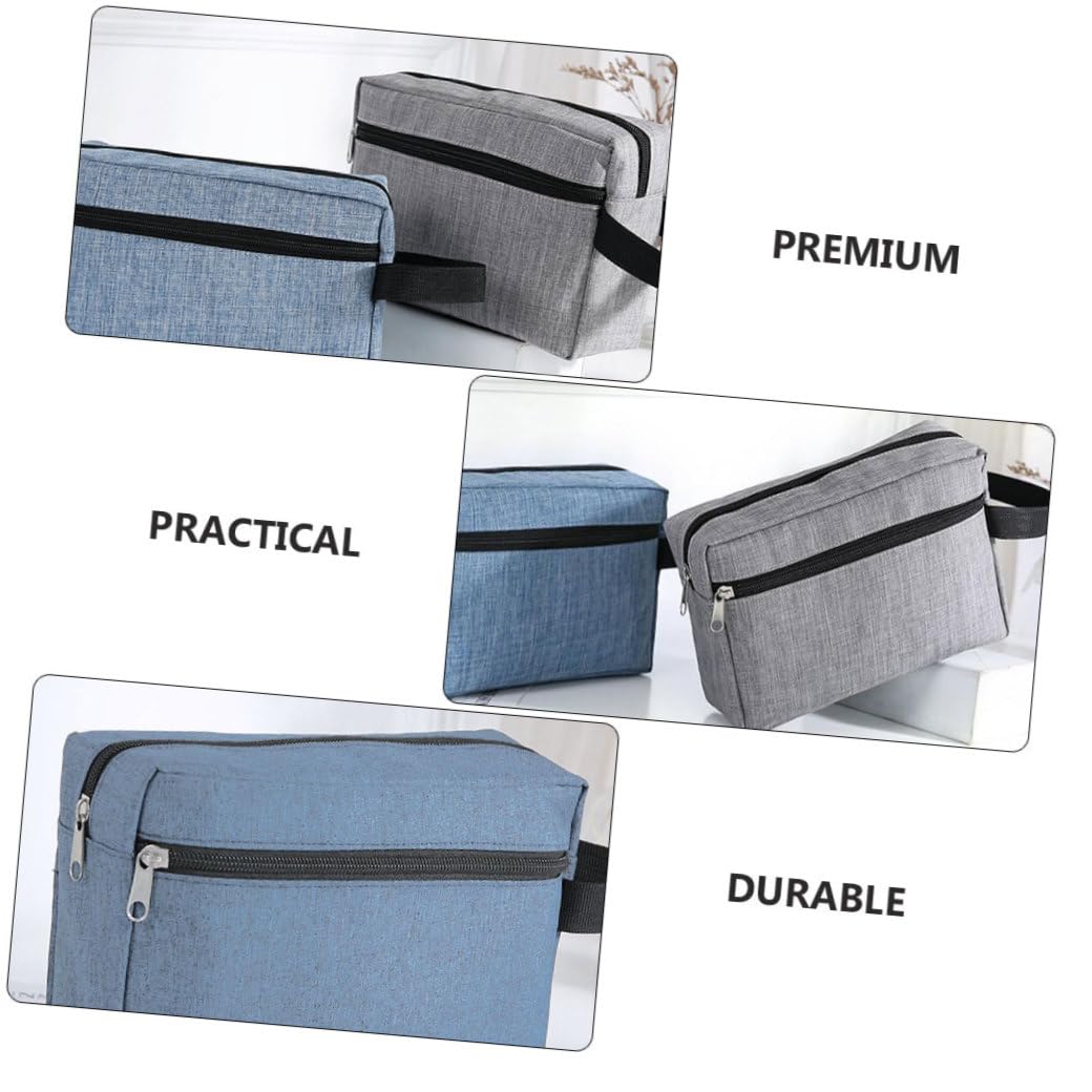 SOESFOUFU 2Pcs Portable Travel Toiletry Bag Set Multi-functional Double-layer Cosmetic Organizer Handheld Design for Travel and Daily Use Large Capacity Wash Makeup Bag