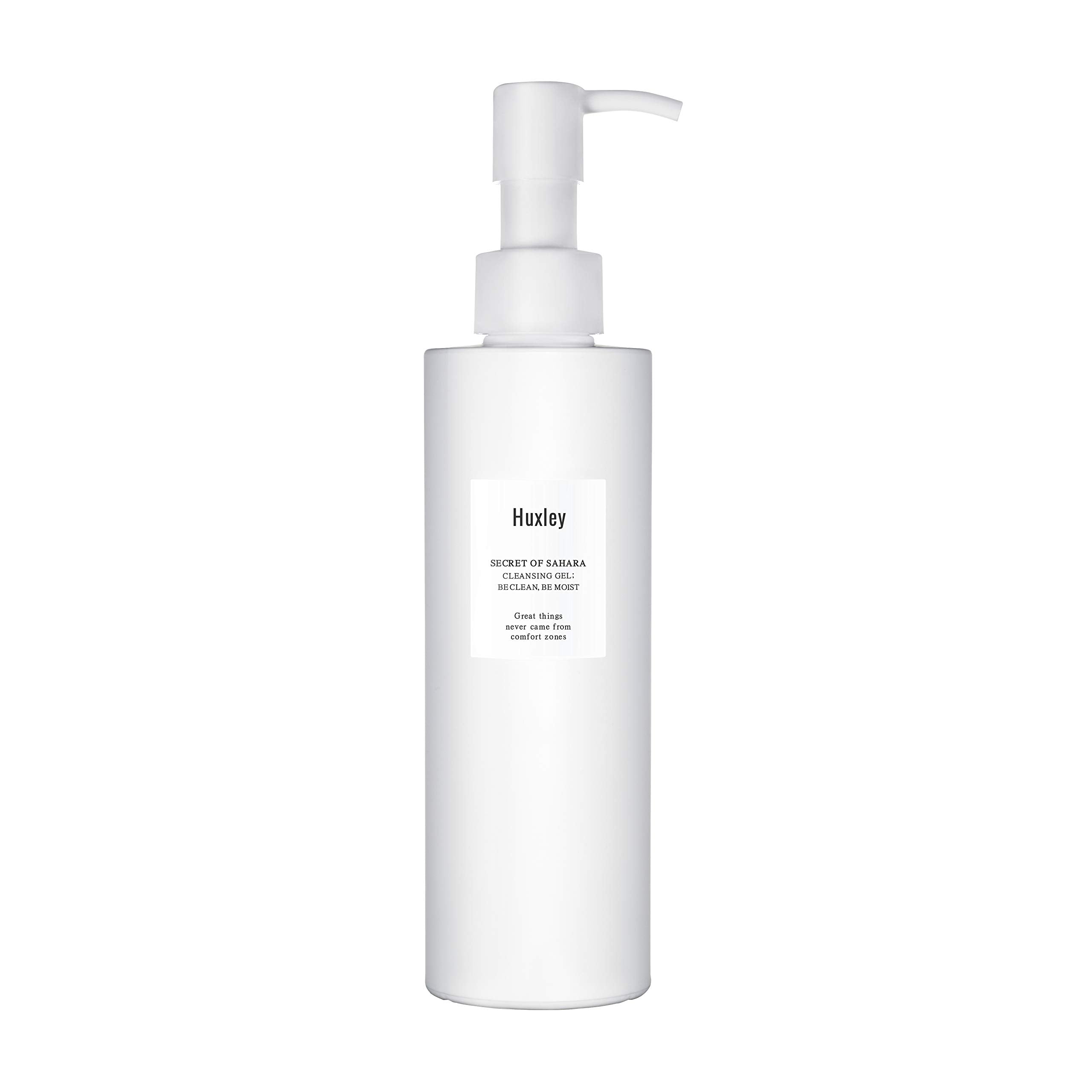Huxley Secret of Sahara Gel Cleanser, Korean Gel-to-Foam Facial Cleanser for Daily Cleansing, Gentle Hydrating Face Wash for Makeup & Sunscreen Removal | 200 mL / 6.76 fl oz.