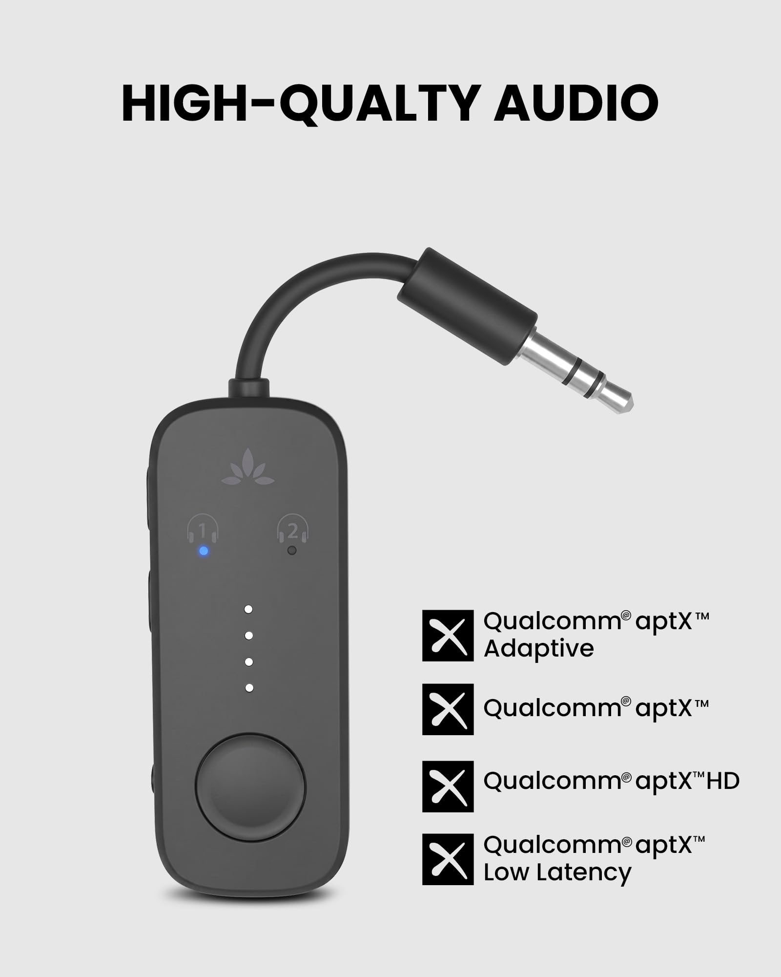 Avantree Relay - Airplane Bluetooth Adapter for 2 AirPods or Headphone - View 4