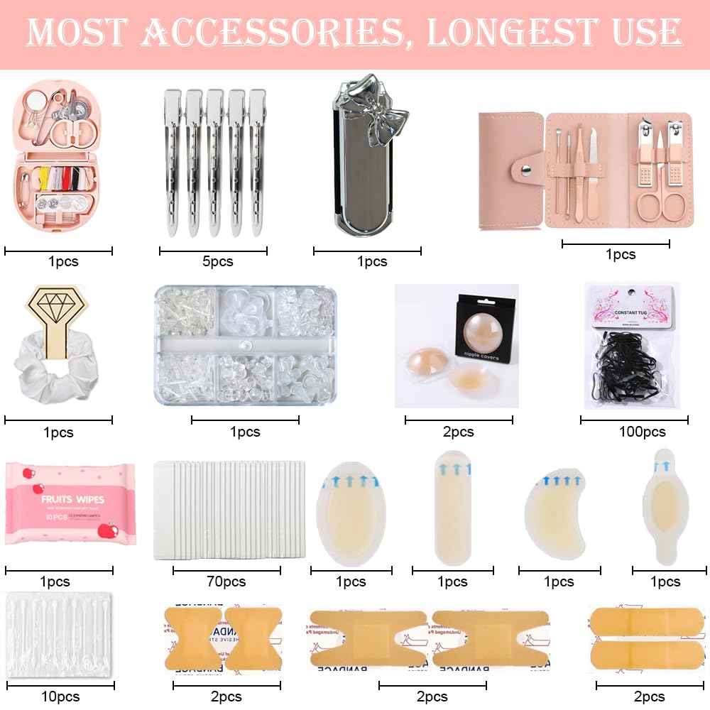 Emergency Kit for Women Mini Emergency Kit with 50 - Tindisonka Official Imagery - 4
