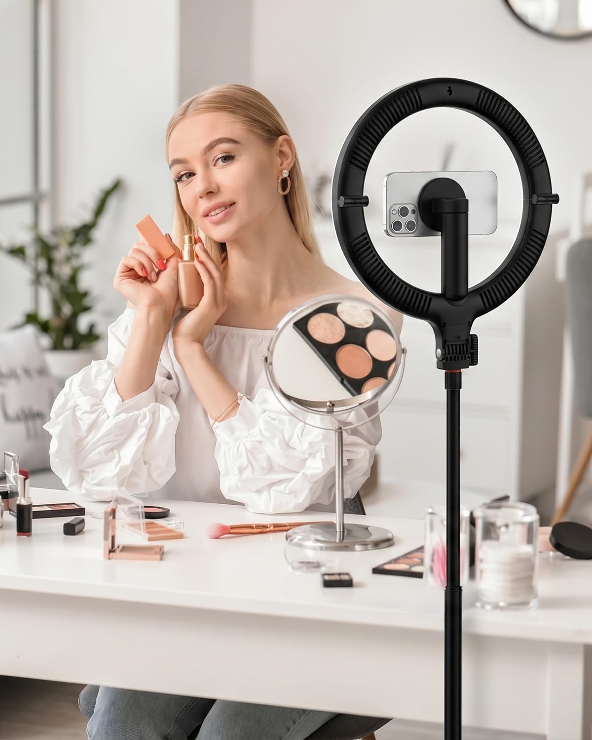 KraftGeek Ring Light with Stand Magnetic Phone Tripod with - KraftGeek Official Imagery - 8
