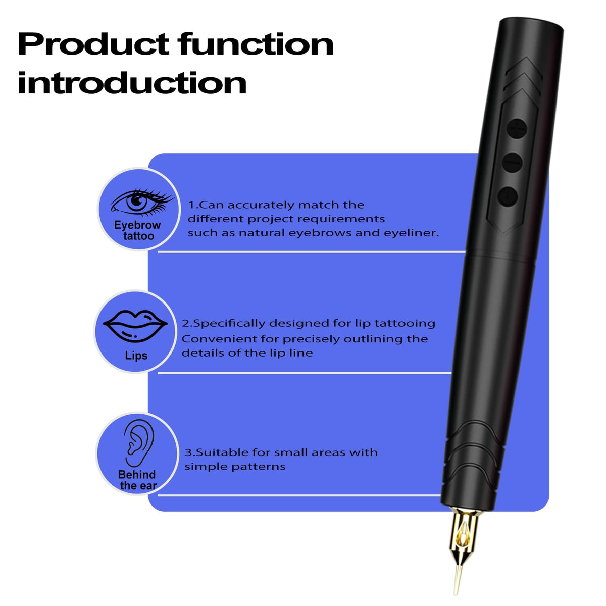 KVM Professional Wireless PMU Tattoo Pen Kit - KVM Official Imagery - 4