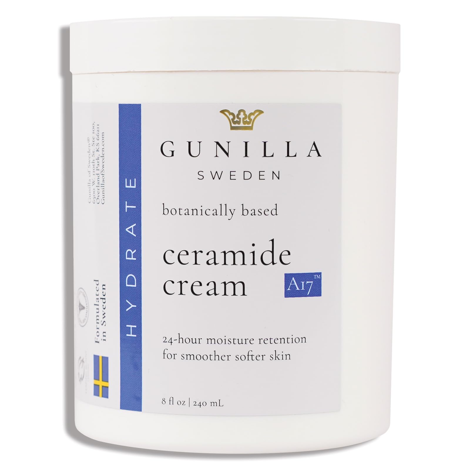 GUNILLA Ceramide Cream A17 – Spa-Grade Moisturizer with 17 Plant-Based Actives. For All Skin Types, Especially Dry or Sensitive. Fragrance-Free. Vegan. (2 oz) - Gunilla Of Sweden Official Product View 5