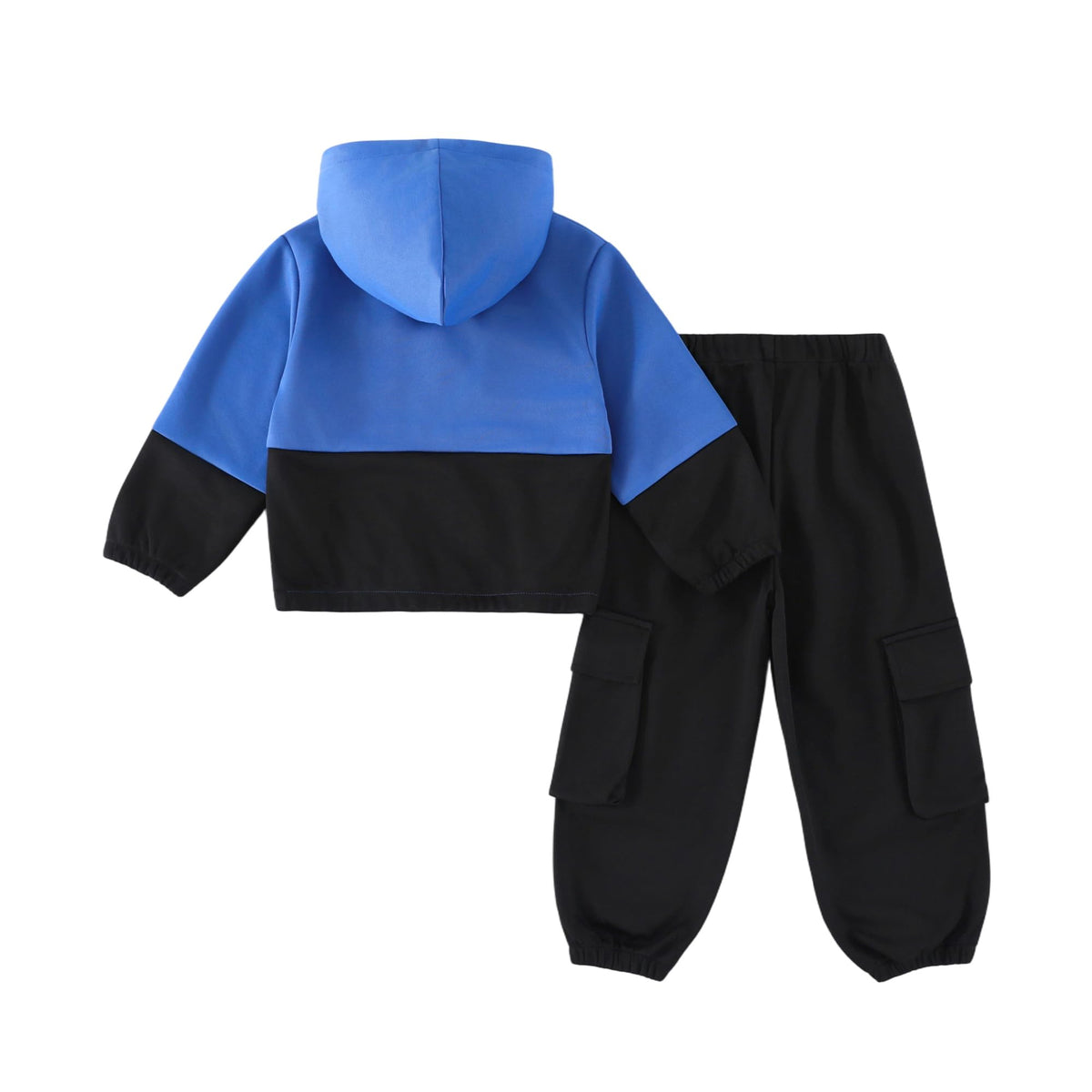 Boys 2 Piece Cargo Hoodie Set Athletic Tracksuit Sweatsuit 3 - SCBEBE Official Imagery - 7