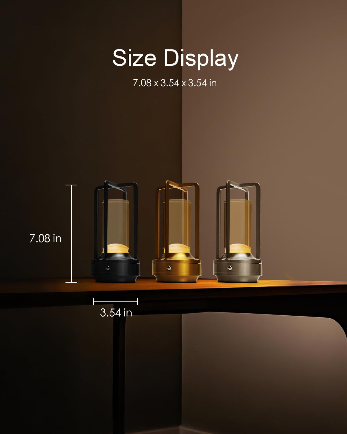 Set of 2 Cordless Table Lamps Rechargeable LED Desk Lamps - jinchangming Official Imagery - 5