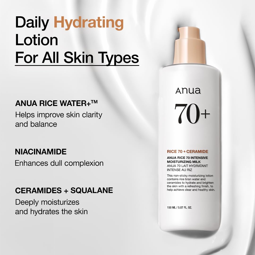 ANUA Rice 70 Intensive Moisturizing Milk, 5.07 fl.oz - ANUA Official Product View 4
