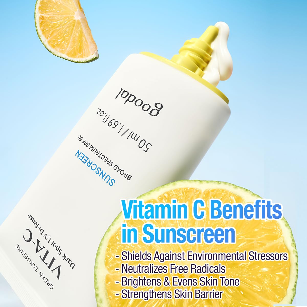 Goodal Green Tangerine Vita C Dark Spot UV Defense Sunscreen - GOODAL Official Imagery - 5