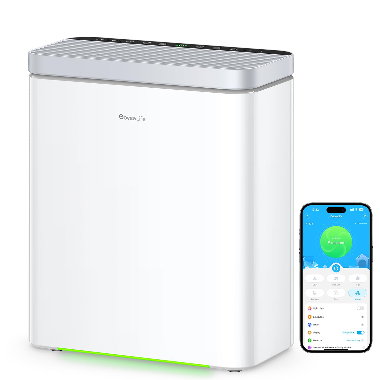 GoveeLife Smart Air Purifier for Home Large Rooms, Covers up to 1 - GoveeLife Official Product View 1