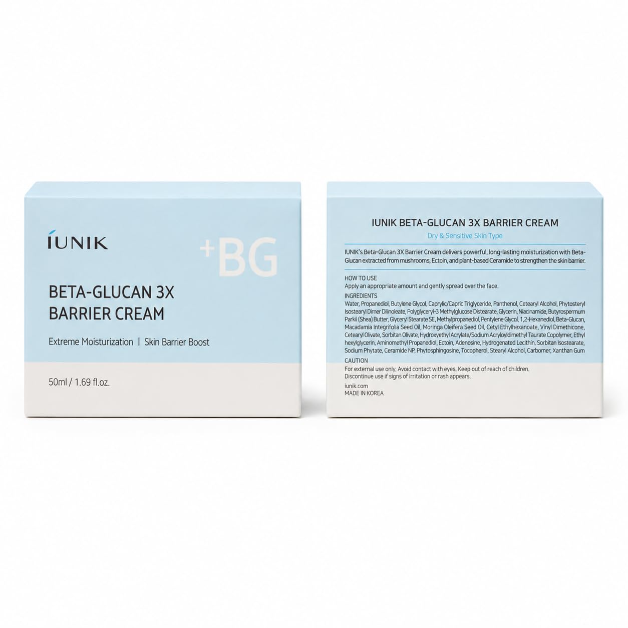 IUNIK Beta-Glucan 3X Barrier Cream - Deep Hydration & Repair 1.69 fl oz - IUNIK Official Product View 9