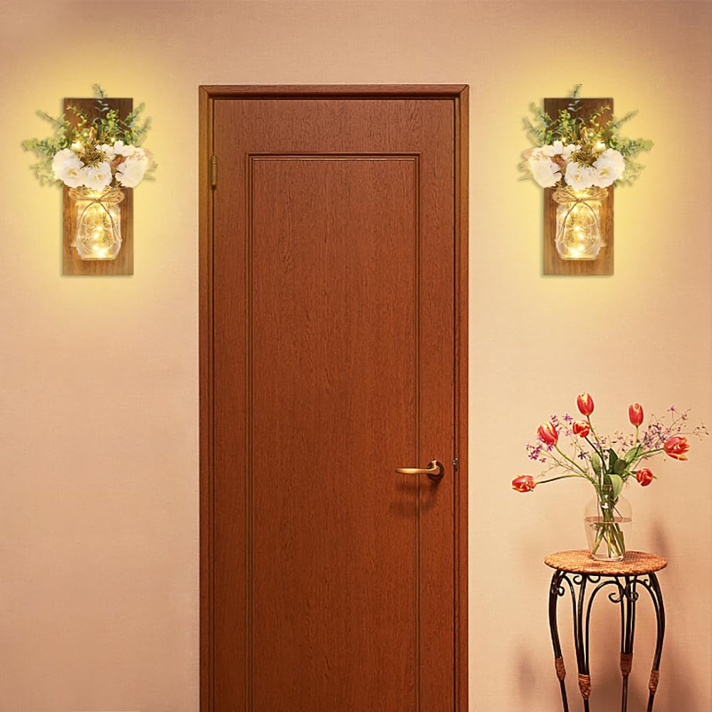 Rustic Wall Sconces Mason Jar Sconces Handmade Wall Art - Homecor Official Imagery - 6