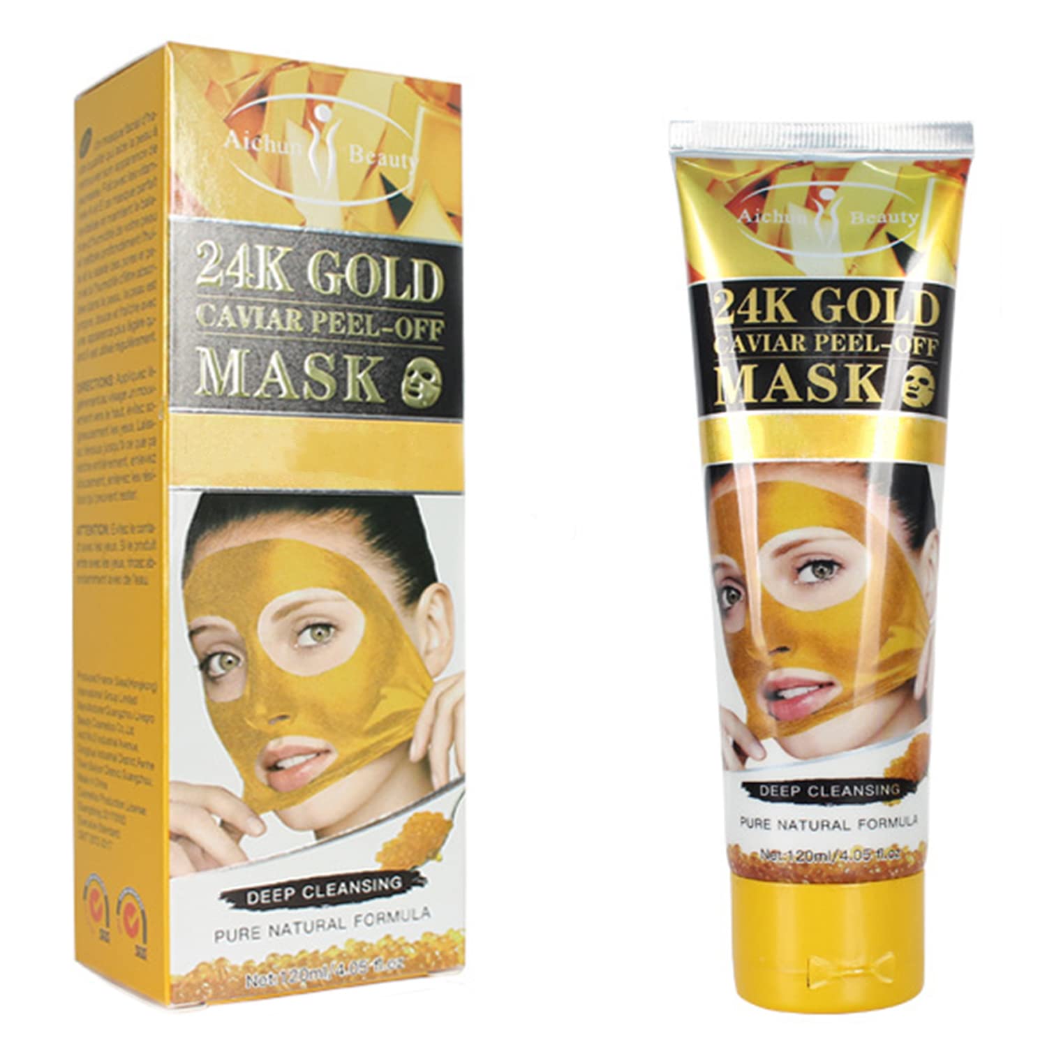 AICHUN BEAUTY Peel-Off Facial Mask (24K GOLD CAVIAR PEEL-OFF - AICHUN BEAUTY